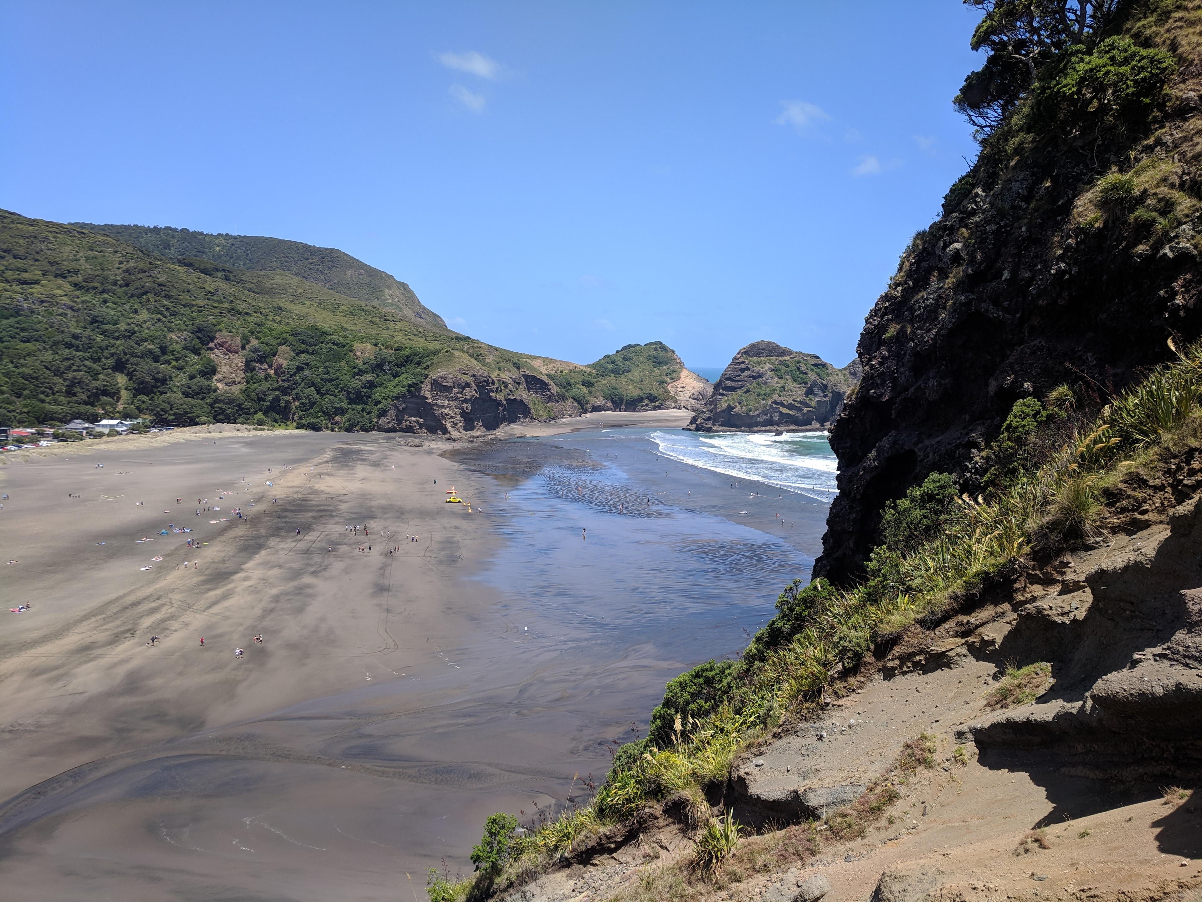 The other side of Piha beach from Lion’s Rock