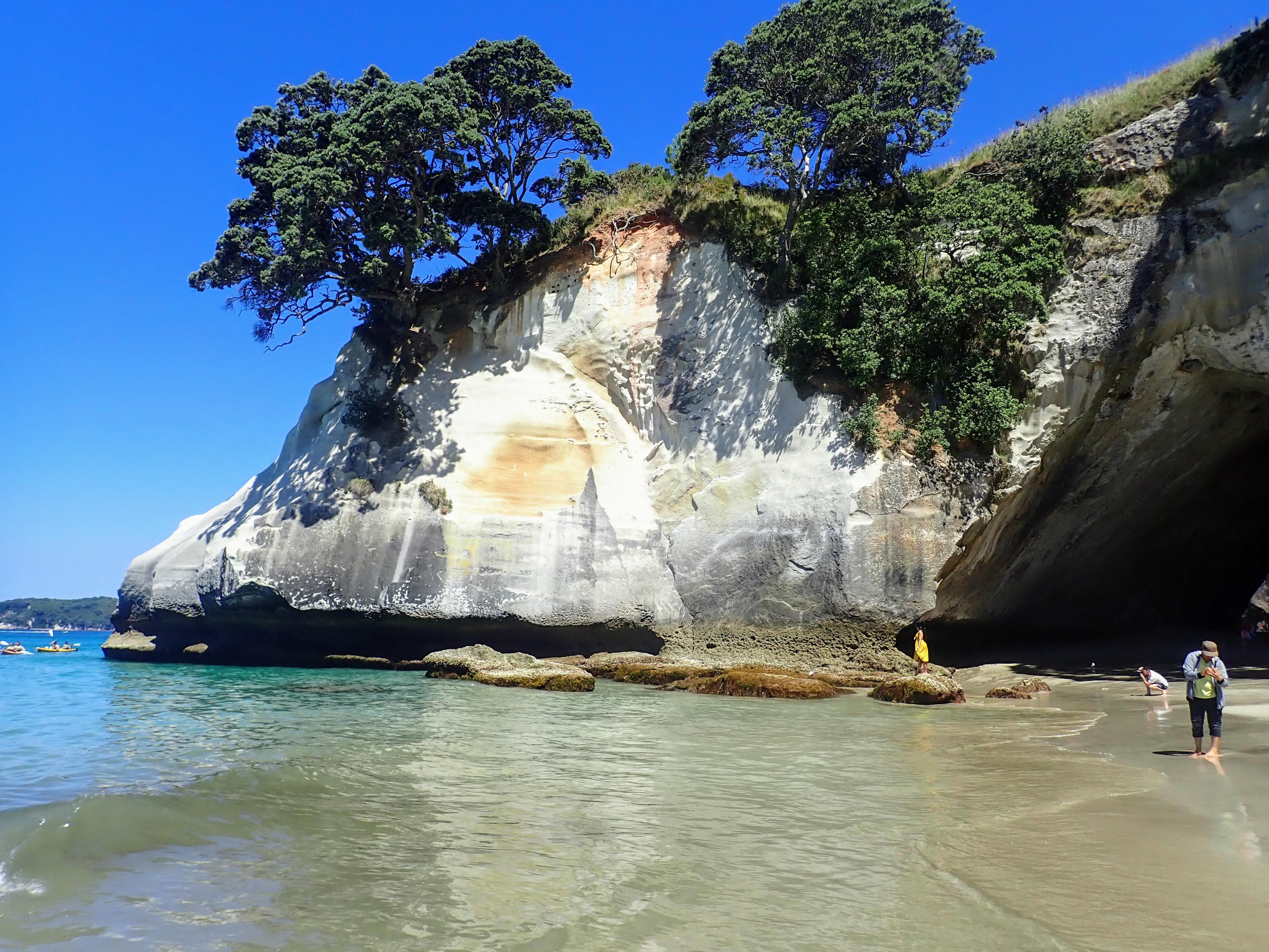 The beach at Cathedral Cove