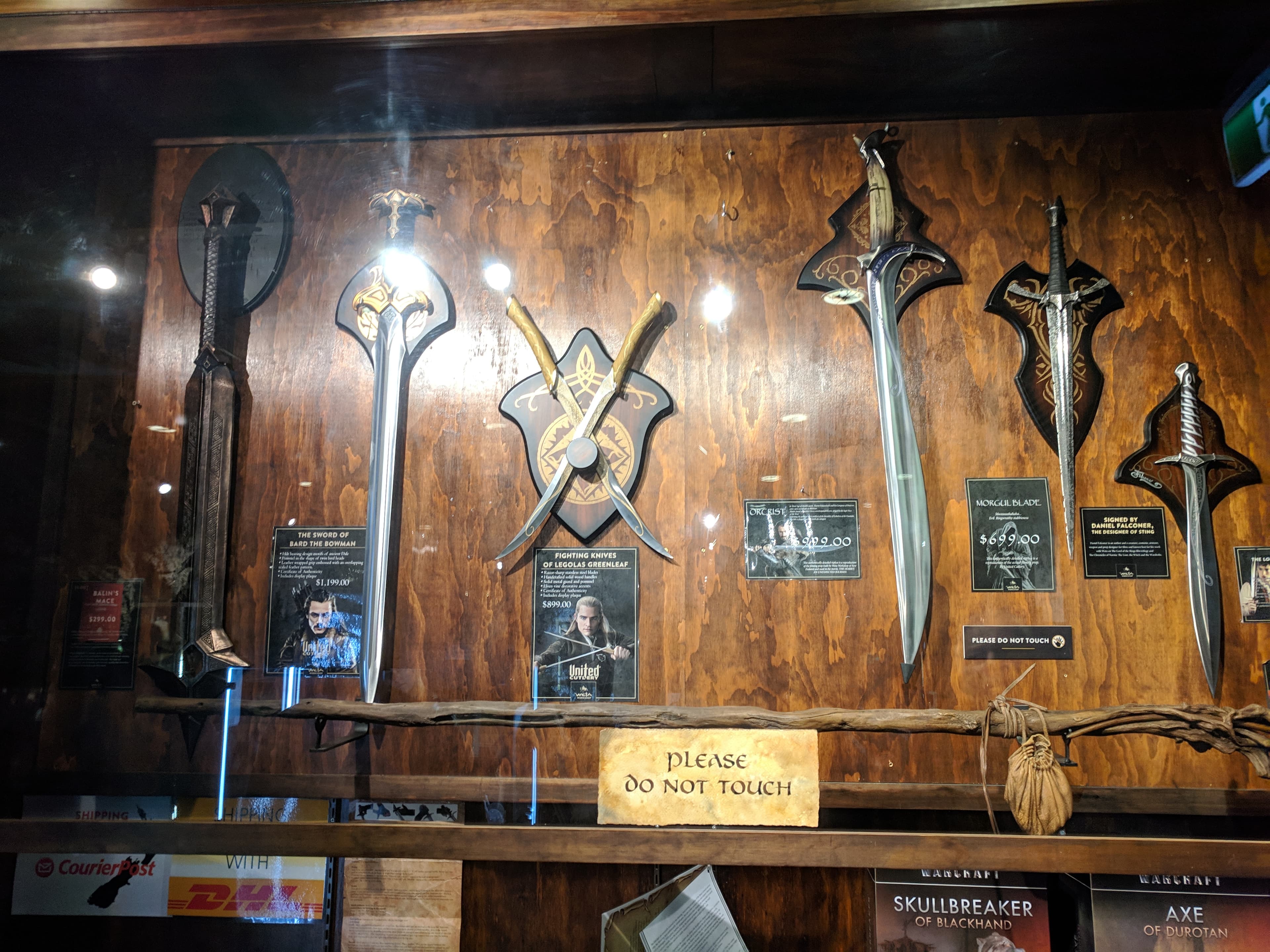 Swords from Lord of the Rings at Weta Workshop