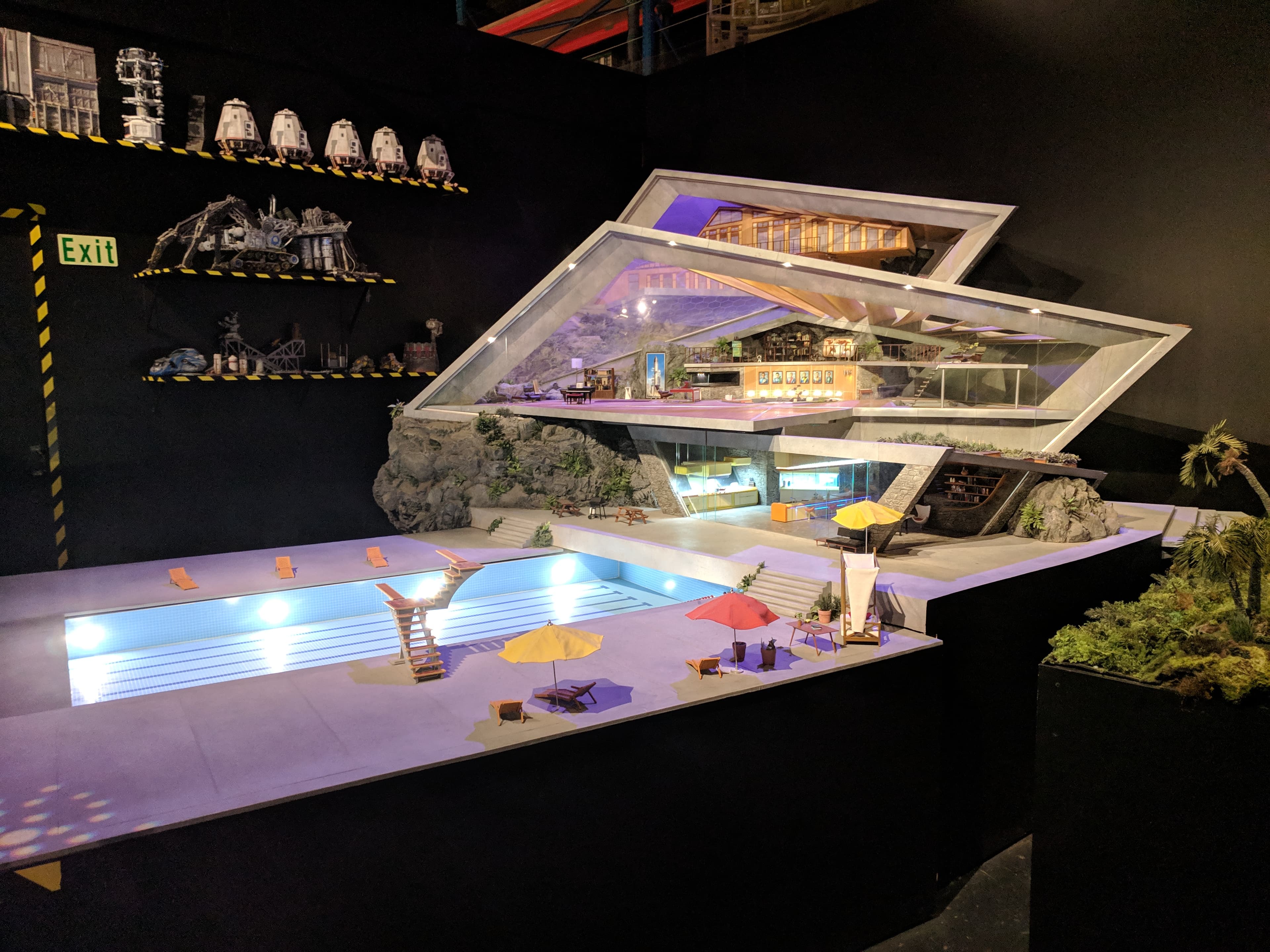 Thunderbirds base bigature at Weta Workshop