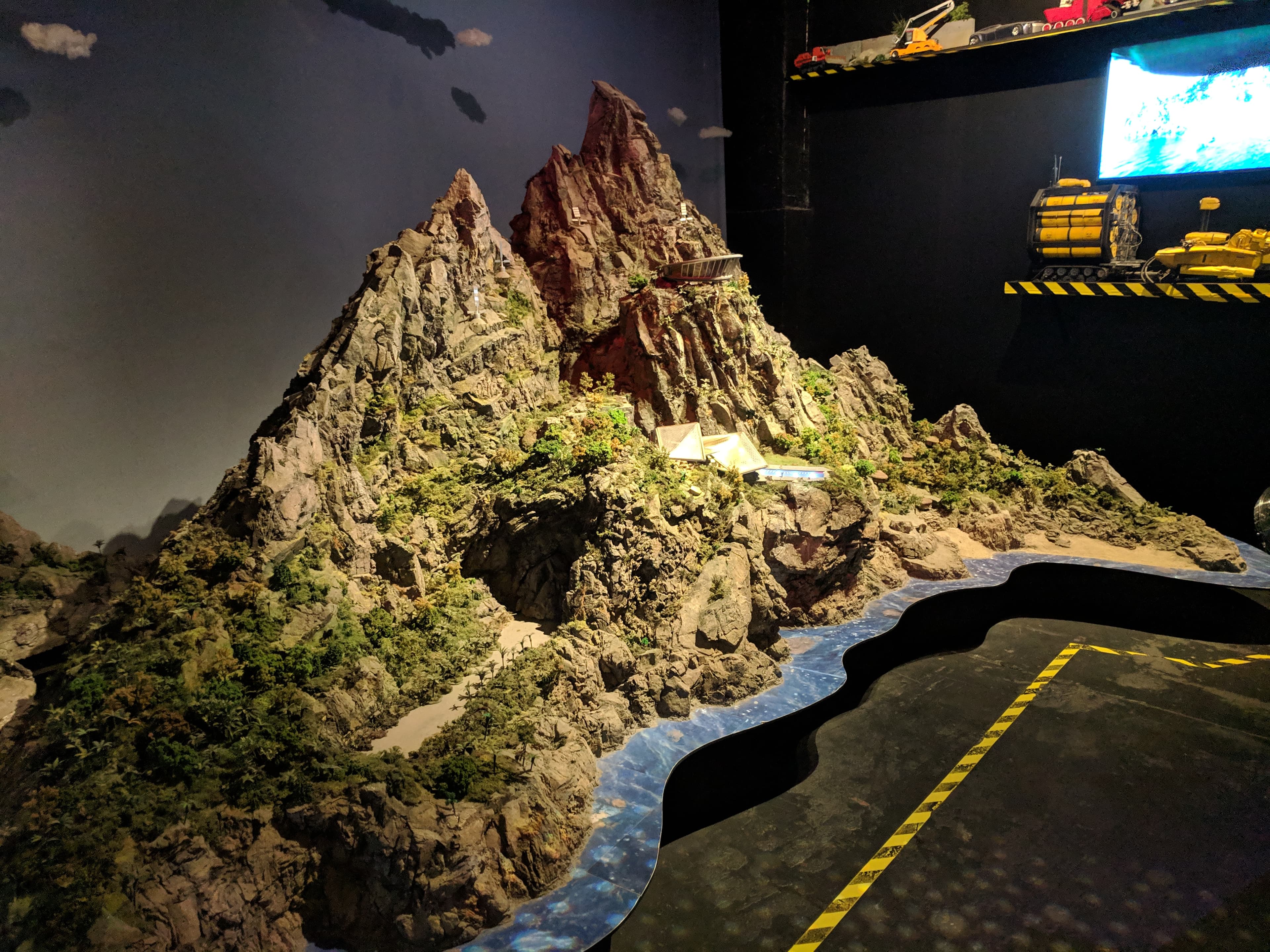 Thunderbirds mountain at Weta Workshop