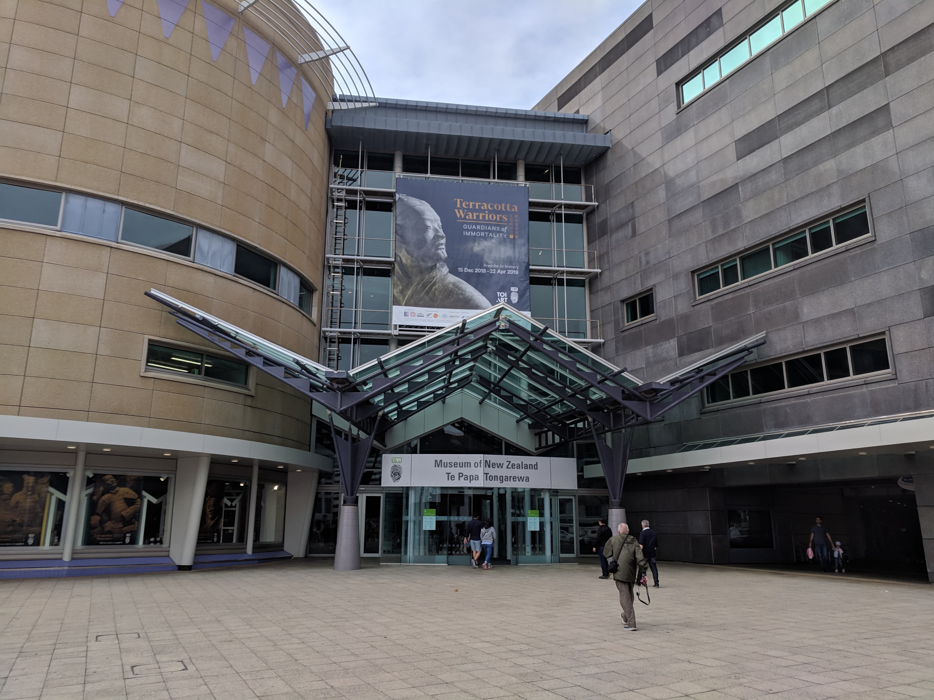 Front of Museum of New Zealand Te Papa Tongarewa