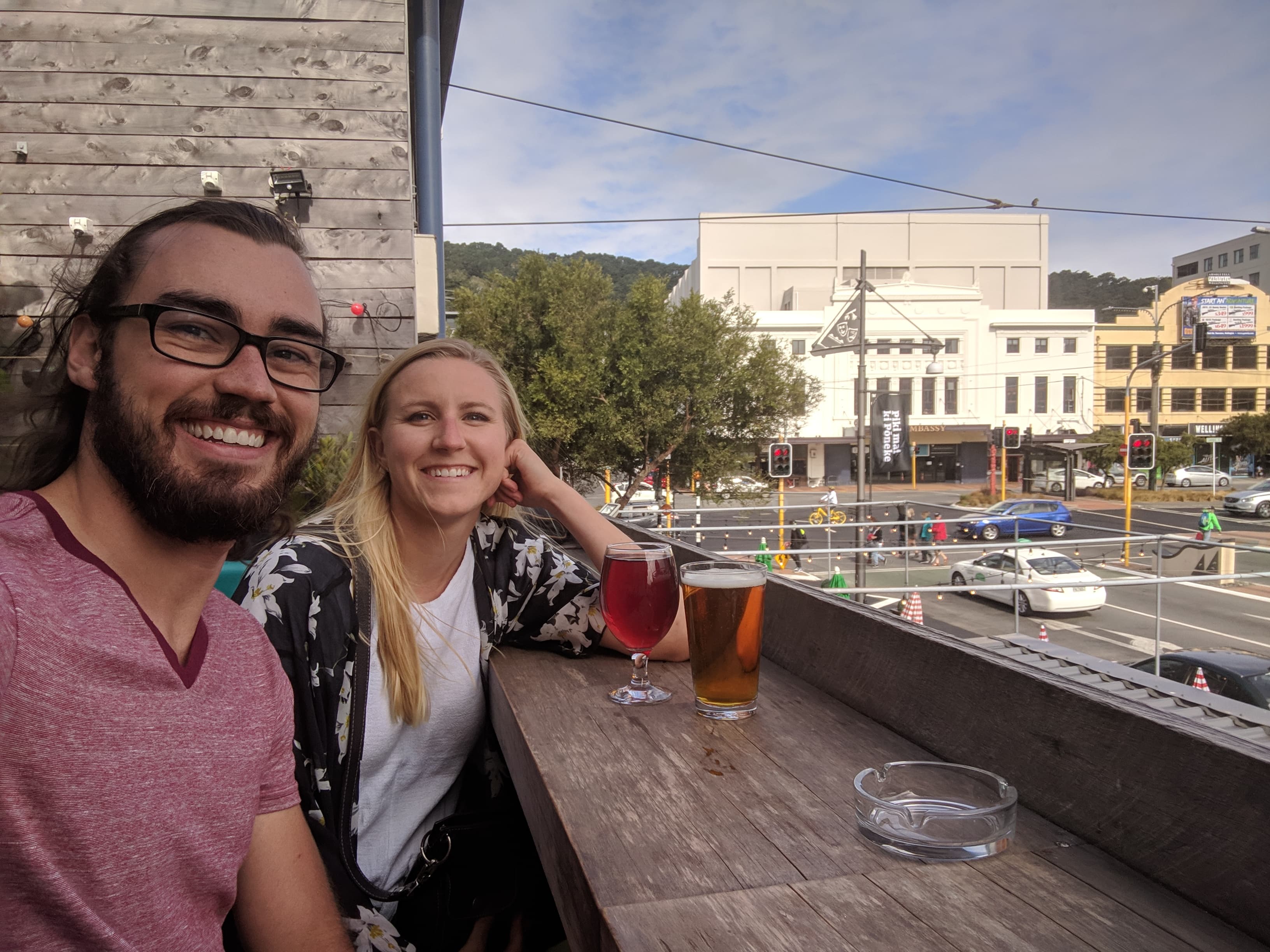 Having some rooftop drinks near Embassy Theater