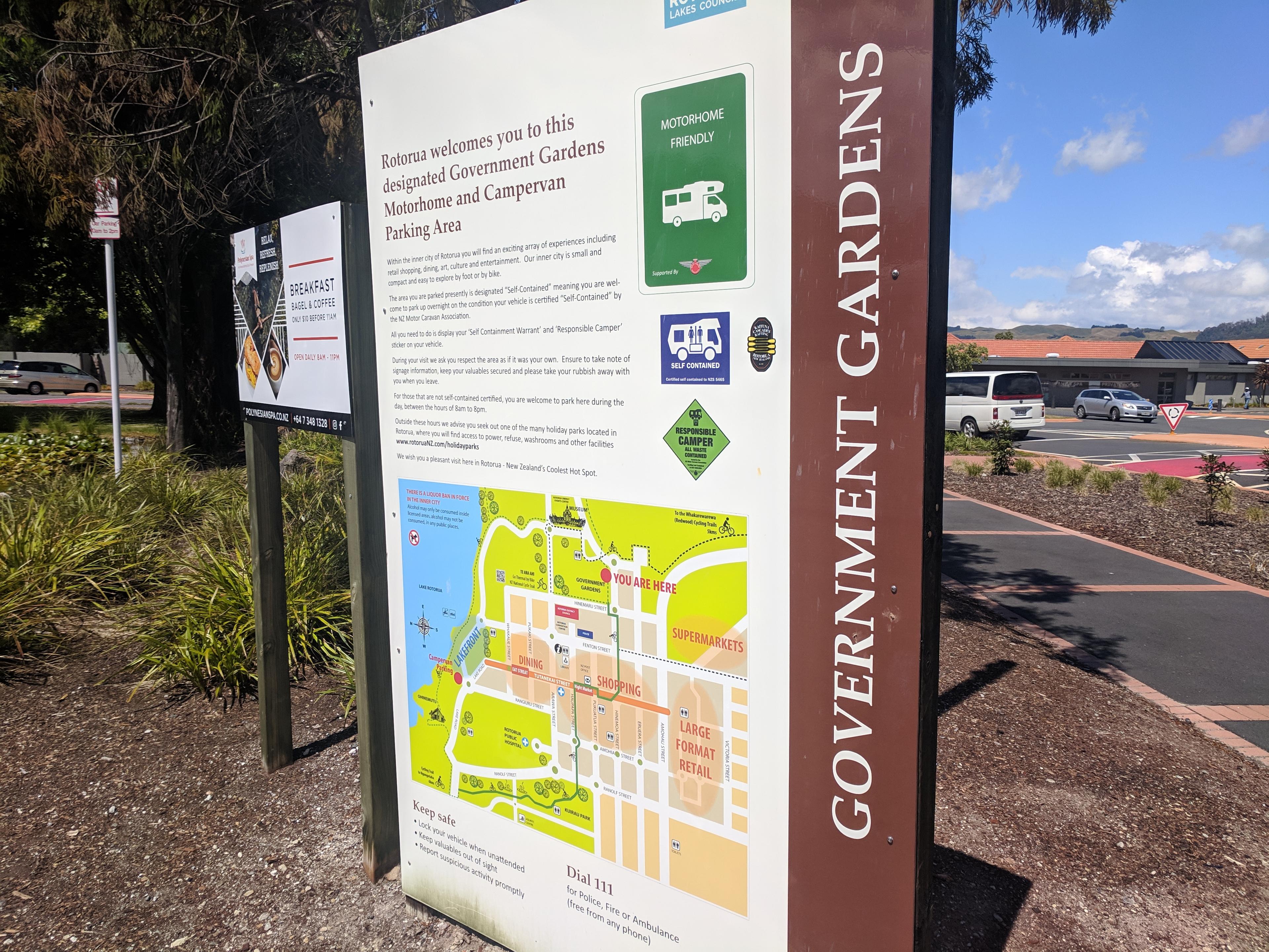 Rotorua Government Gardens Map