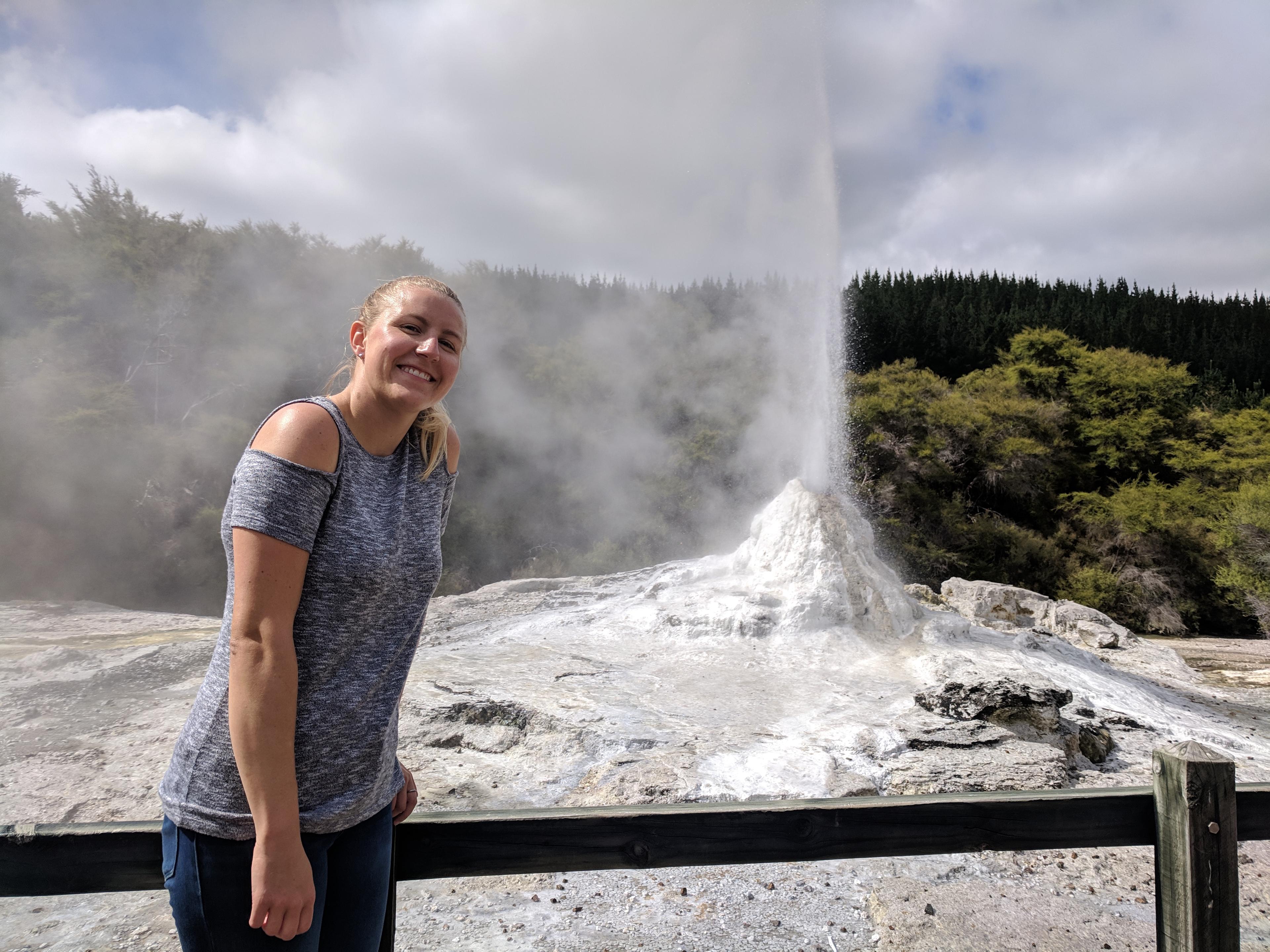 Lauren and Lady Knox Geyser