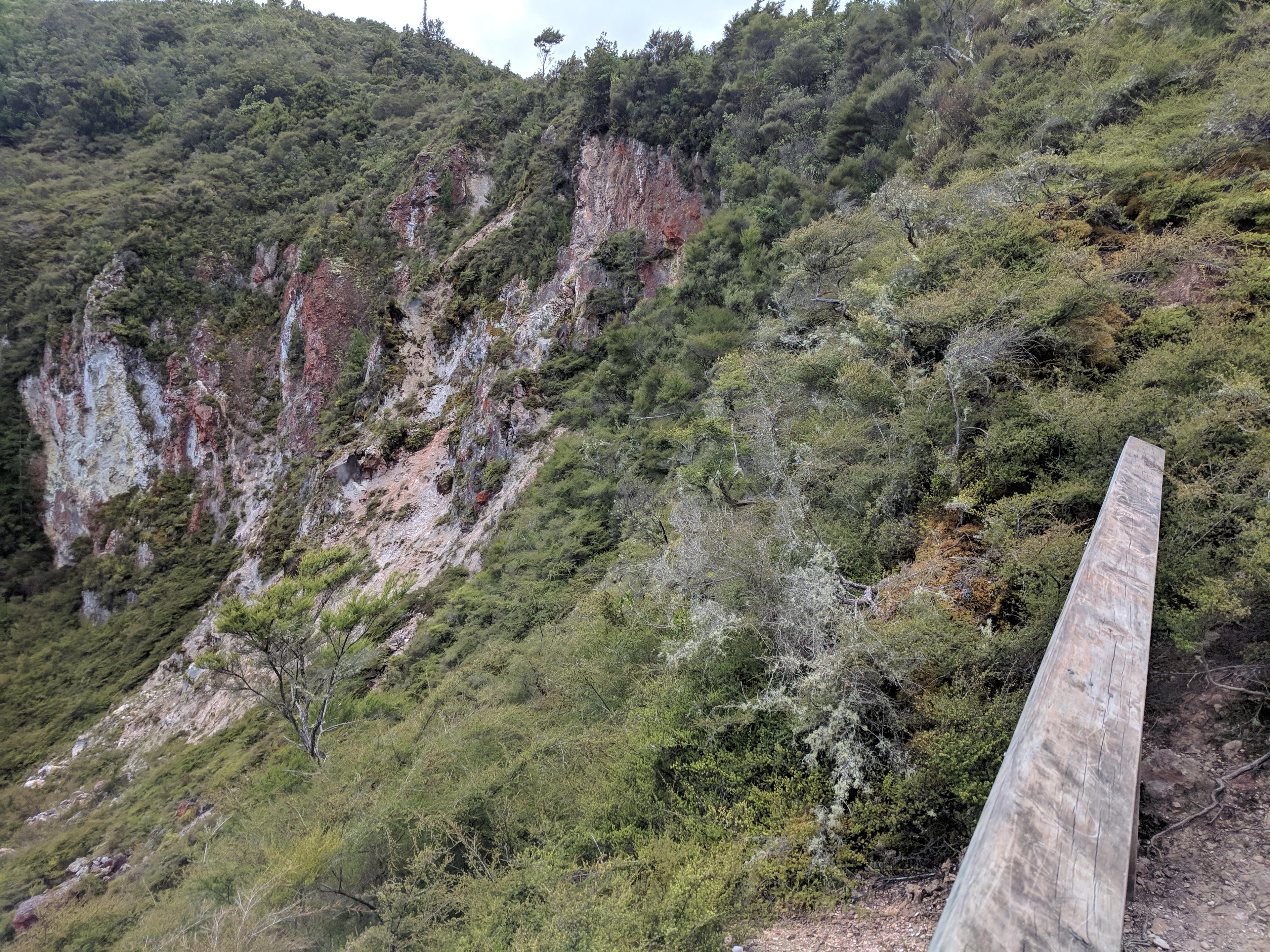 Mountain side at Rainbow Mountain Reserve