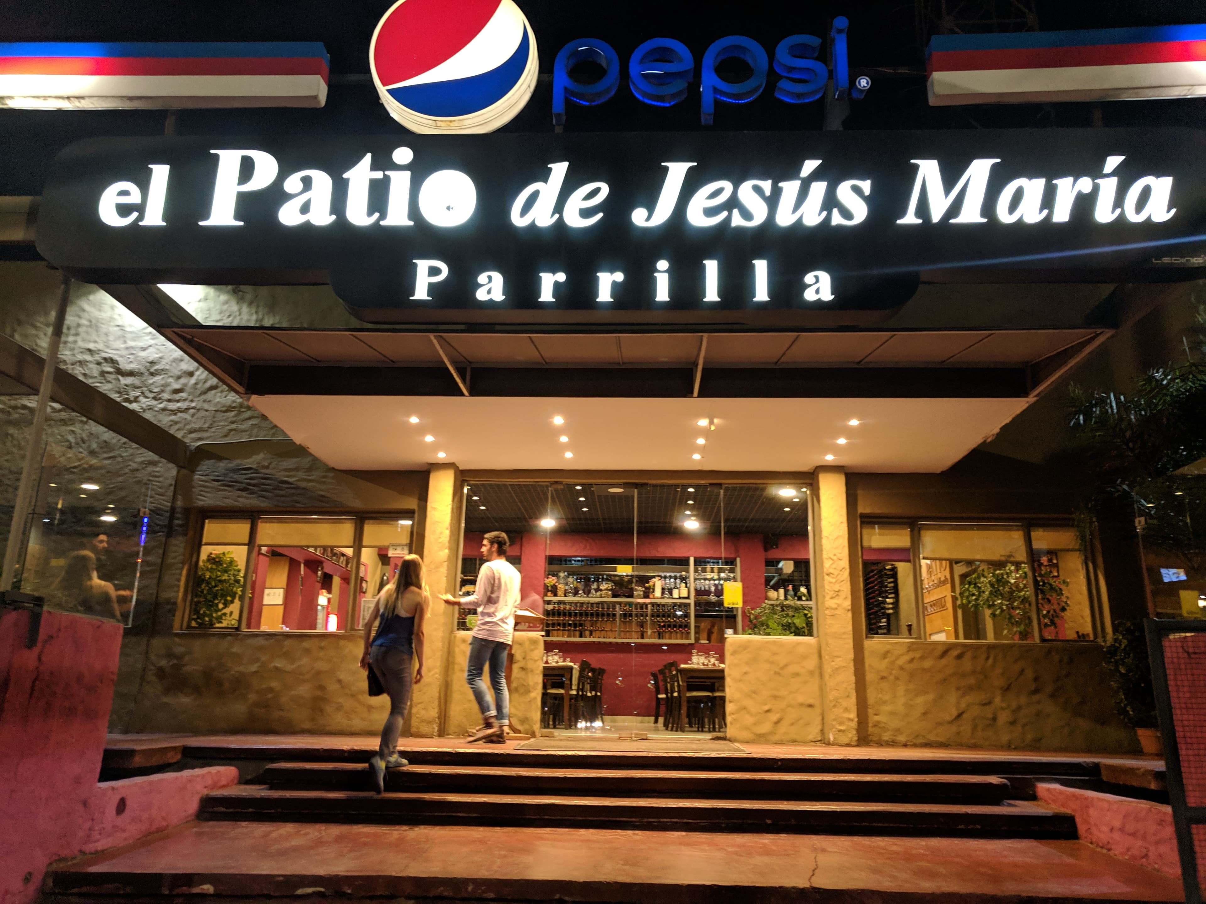 Arriving at Parrilla Arriving at Parrilla