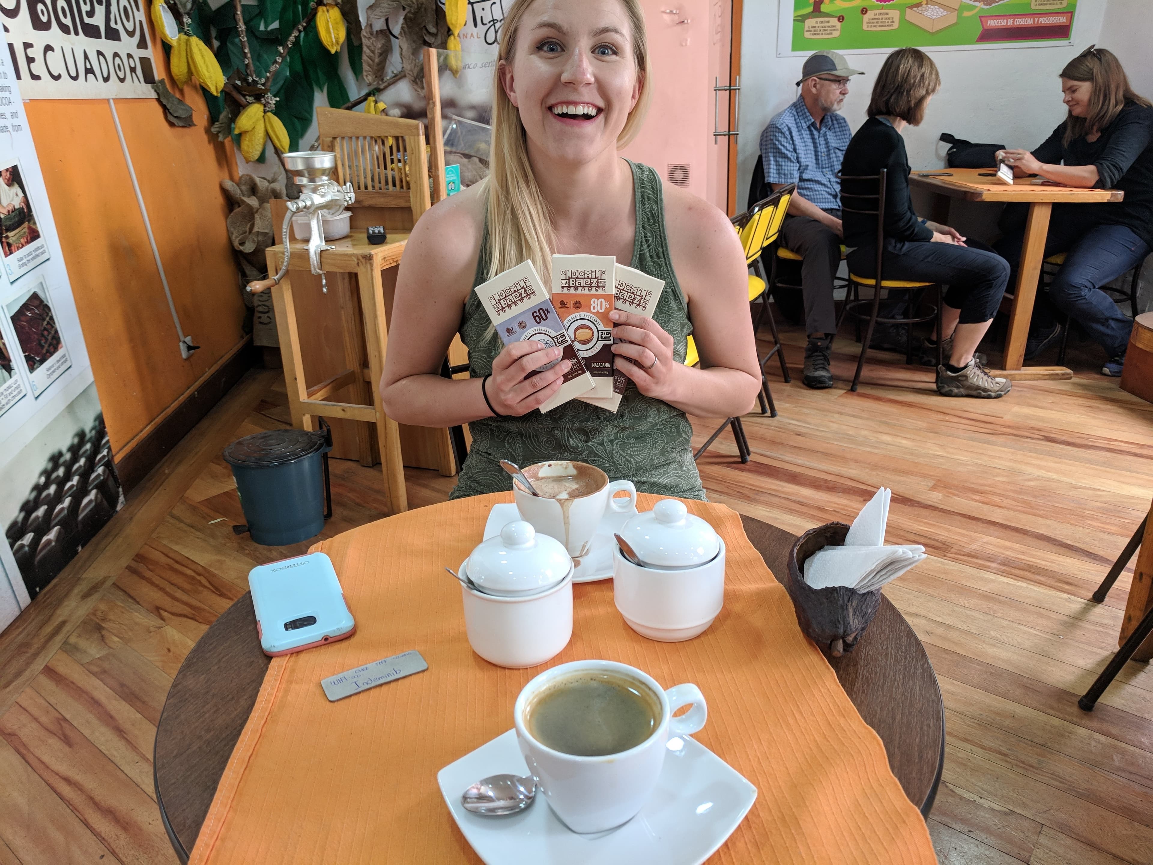 Lauren found the chocolate! Lauren found the chocolate!