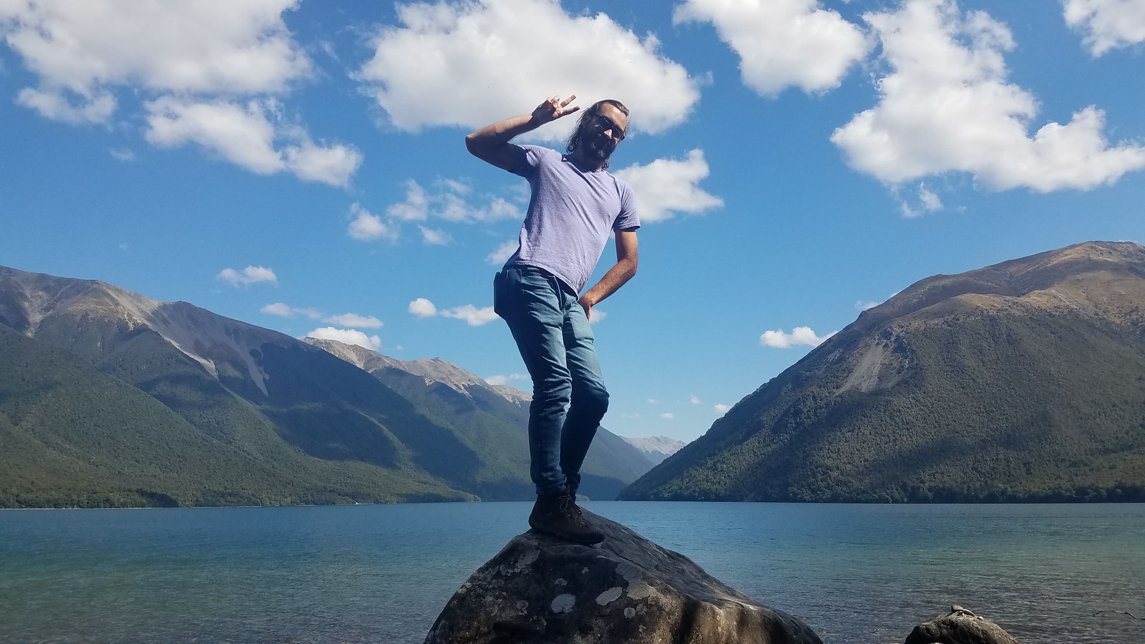 Gerrod at Nelson Lakes National Park Gerrod at Nelson Lakes National Park