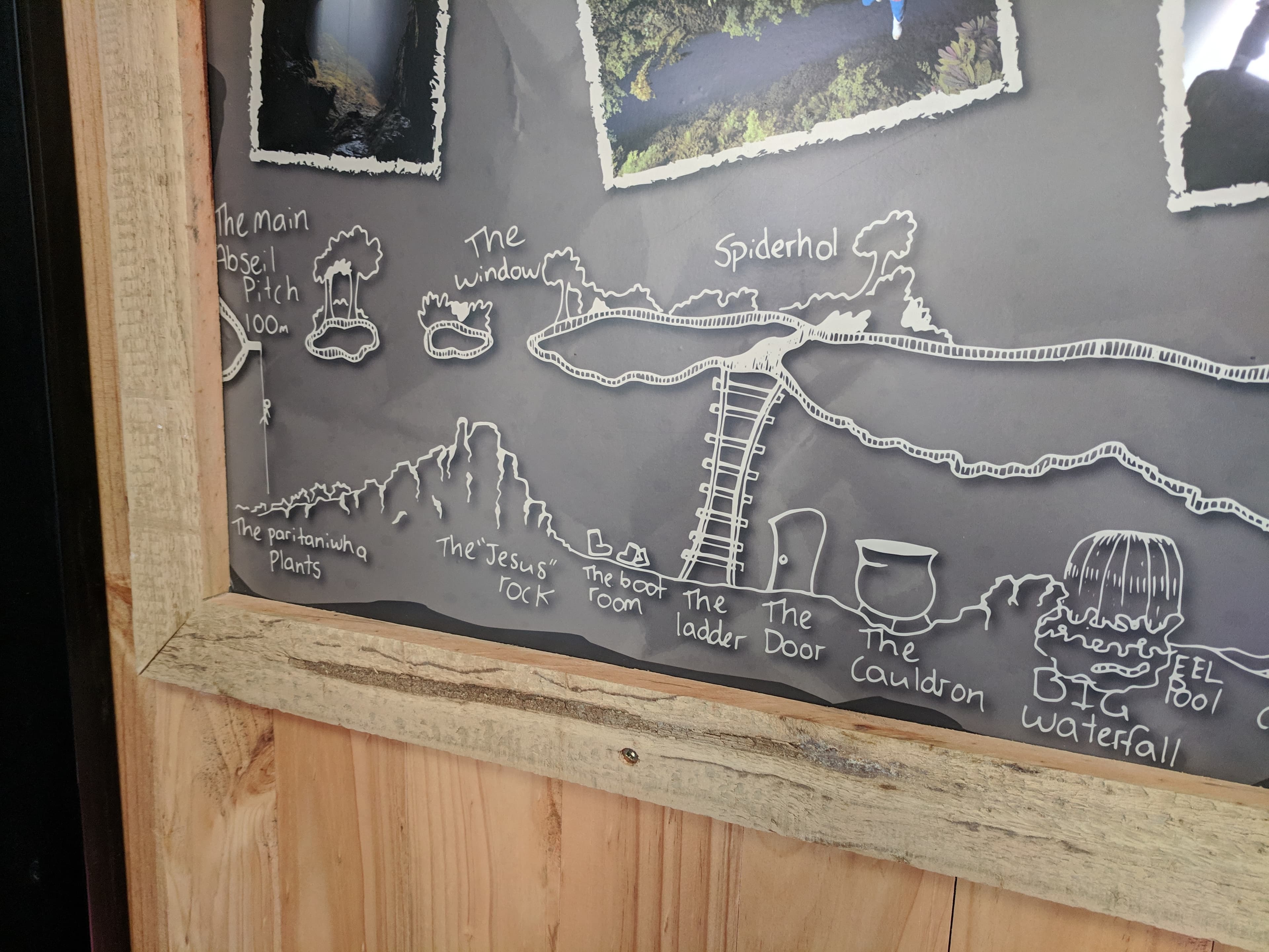 Map of Waitomo Caves: Left Map of Waitomo Caves: Left