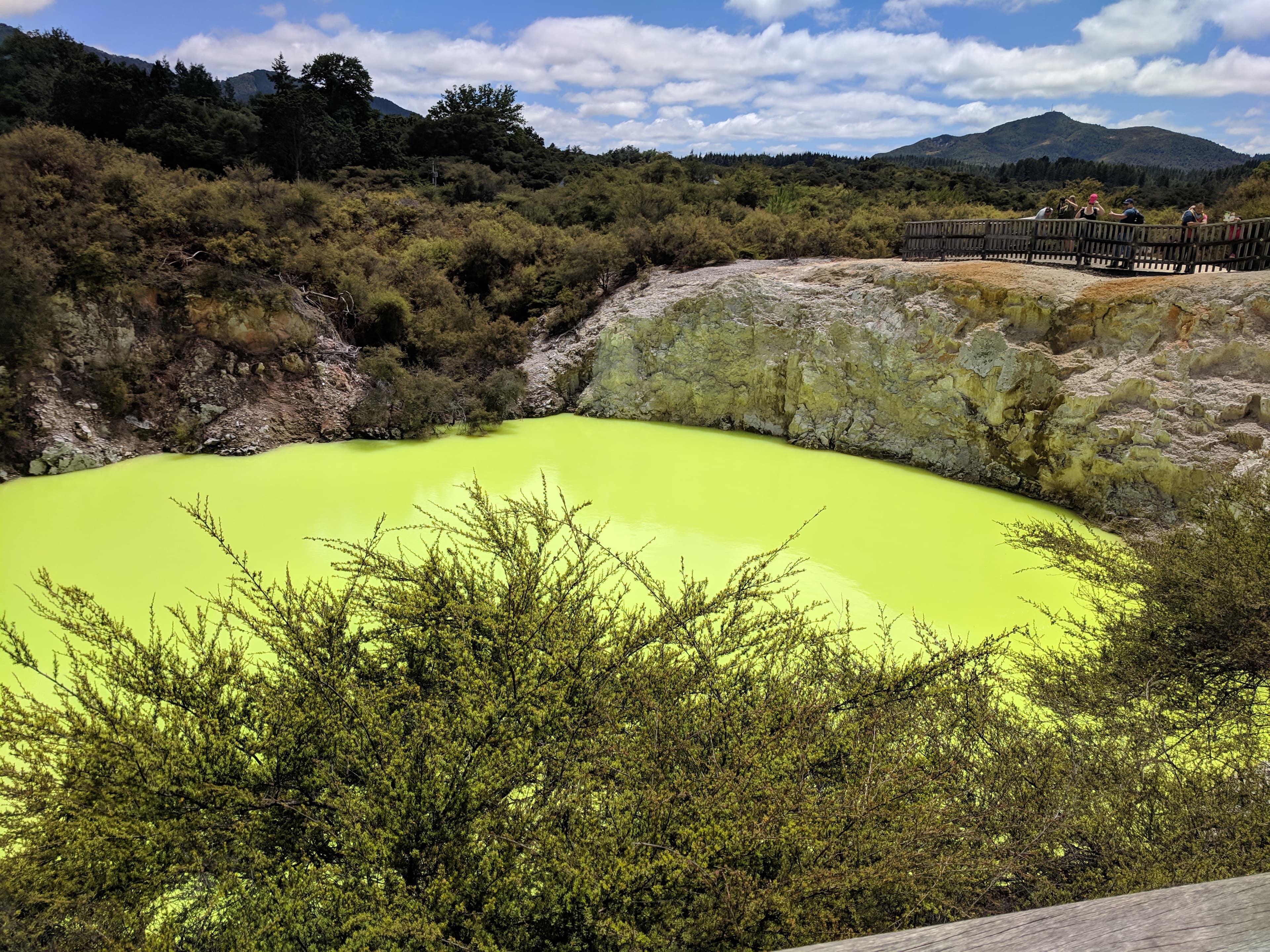 Green pool at Wai-O-Tapu Thermal Wonderland Green pool at Wai-O-Tapu Thermal Wonderland